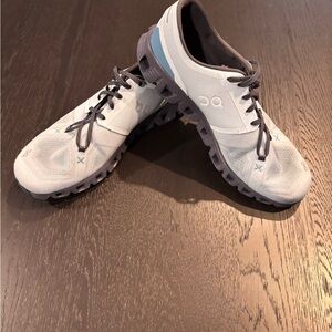 Cloud Men’s Running Shoes, Gray and Blue Athletic Shoes